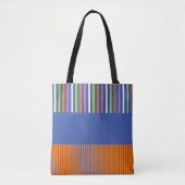KleurenPop Stripes modern gestript design Tote Bag (Voorkant)