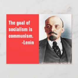 Kleurenportret van Lenin Briefkaart
