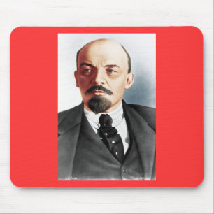 Kleurenportret van Lenin Muismat
