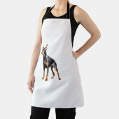 Kleurenpotloodschets van een Doberman Pinscher. Es Schort (Insitu)