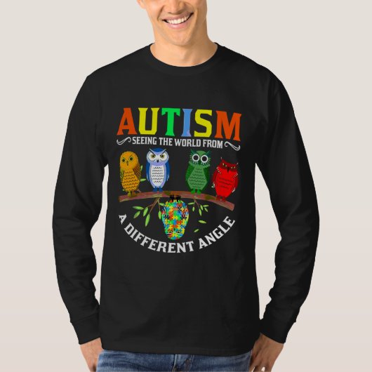 Kleurenpuzzels Autisme Kinder Mannen W T-shirt (Voorkant)