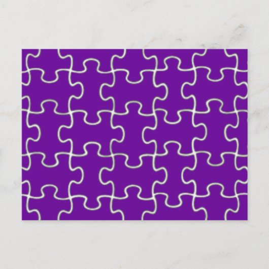 kleurenpuzzelstukjes briefkaart (Voorkant)