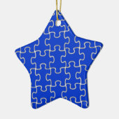kleurenpuzzelstukjes keramisch ornament (Links)