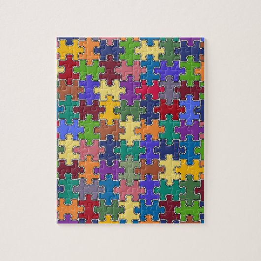 kleurenpuzzelstukjes legpuzzel (Verticaal)