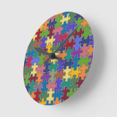 kleurenpuzzelstukjes ronde klok (Hoek)