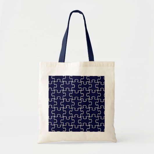 kleurenpuzzelstukjes tote bag (Voorkant)
