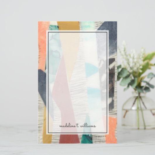 Kleurenrand II Briefpapier (Staand voorkant)
