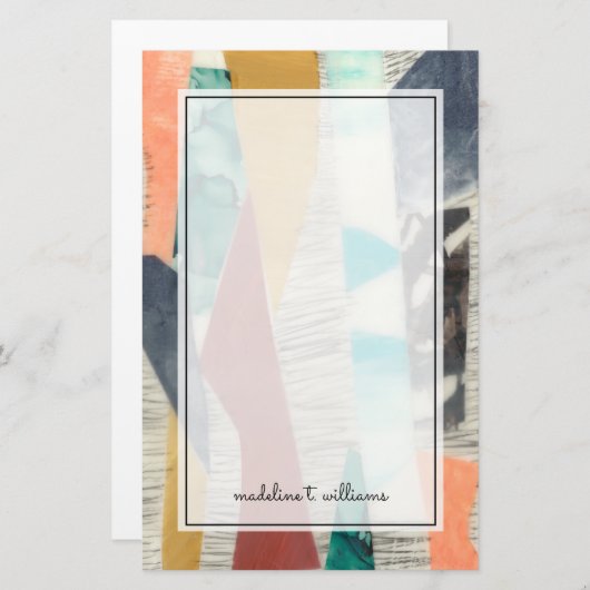 Kleurenrand II Briefpapier (Voorkant / Achterkant)