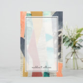 Kleurenrand II Briefpapier (Staand voorkant)