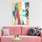 Kleurenrand II Canvas Afdruk (Insitu (Woonkamer))