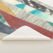 Kleurenrand II Sherpa Deken (3/4)