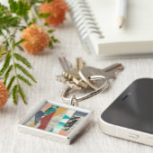 Kleurenrand II Sleutelhanger (Zijkant)