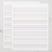 Kleurenreeks akoestische gitaarmuziekvel (Voorkant / Achterkant)