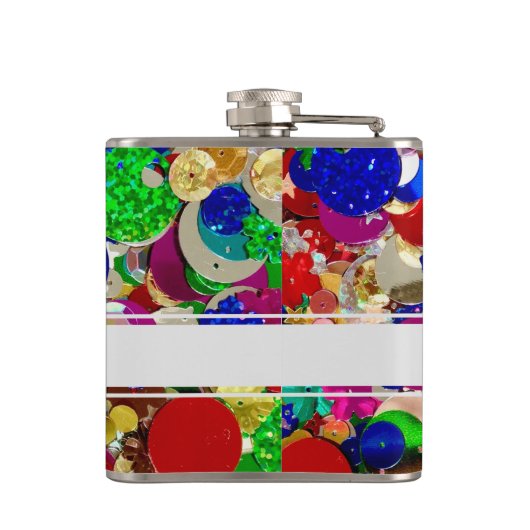 Kleurenreeks personaliseren heupfles (Achterkant)