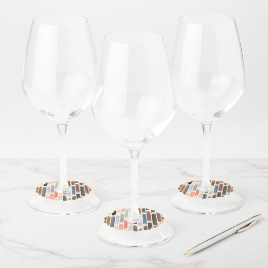 Kleurenregen 2 wijnglaslabel (Set)
