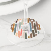 Kleurenregen 2 wijnglaslabel (Dichtbij)