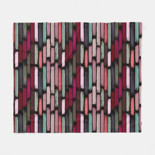 Kleurenregen 3 fleece deken (Voorkant (Horizontaal))