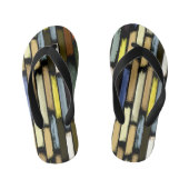 Kleurenregen 4 kinder teenslippers (Voetbed)