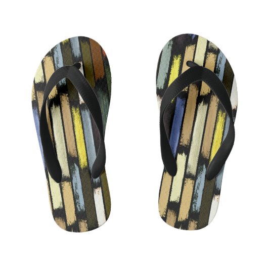 Kleurenregen 4 kinder teenslippers (Voetbed)