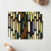 Kleurenregen 4 notitiekaartje (Voorkant / Achterkant in situ)