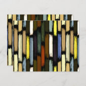 Kleurenregen 4 notitiekaartje (Voorkant / Achterkant)