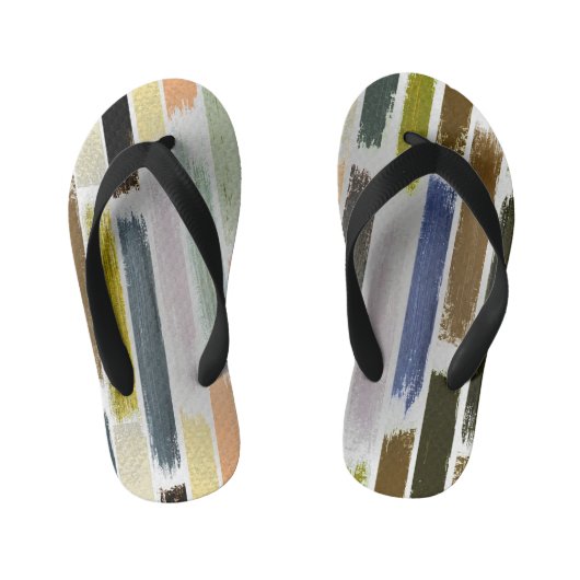 Kleurenregen 5 kinder teenslippers (Voetbed)