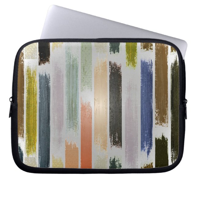 Kleurenregen 5 laptop sleeve (Voorkant)