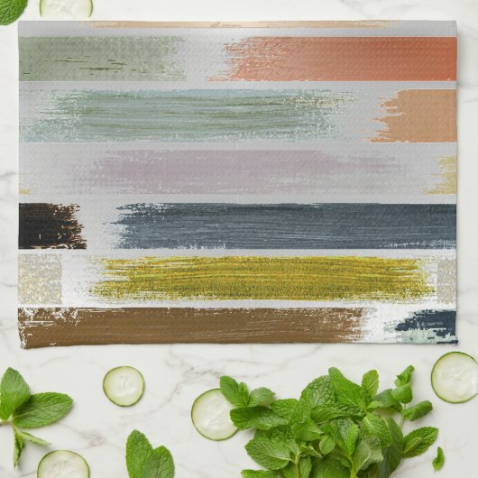 Kleurenregen 5 theedoek (Gevouwen)