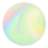 Kleurenregenboog van pasta keramische knop (Voorkant)