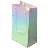 Kleurenregenboog van pasta klein cadeauzakje (Achterkant Gekanteld)