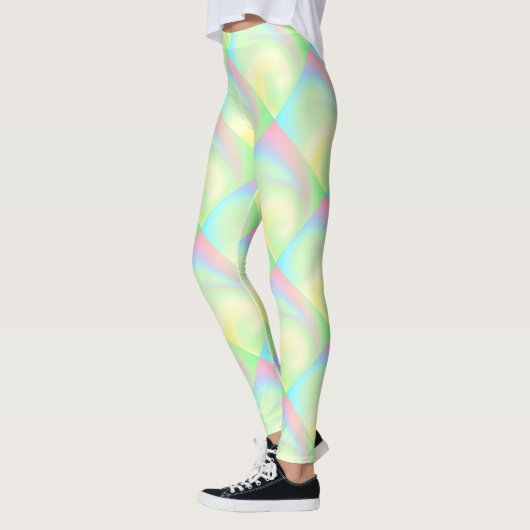 Kleurenregenboog van pasta leggings (Links)