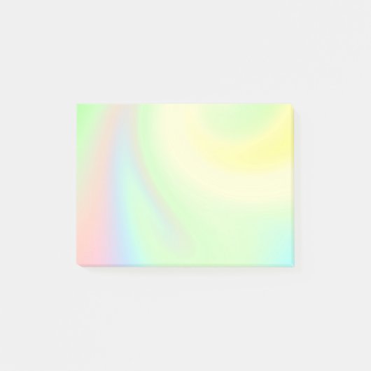 Kleurenregenboog van pasta post-it® notes (Voorkant)