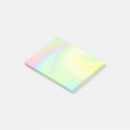 Kleurenregenboog van pasta post-it® notes (Schuin)