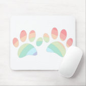 Kleurenregenboogdog plakken muismat (Met muis)