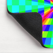 kleurenregenboogvierkante tunnel muismat (Hoek)