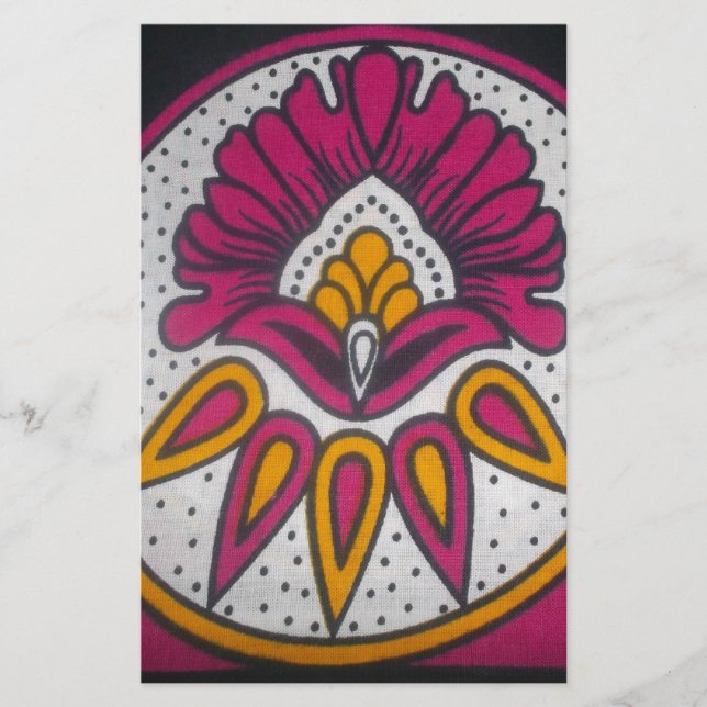 kleurenretro  Afrikaanse traditionele stijl (Voorkant)