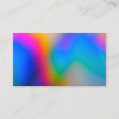 Kleurenrijke verfsplash, aangepast ontwerp visitekaartje (Achterkant)