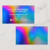 Kleurenrijke verfsplash, aangepast ontwerp visitekaartje (Voorkant / Achterkant)