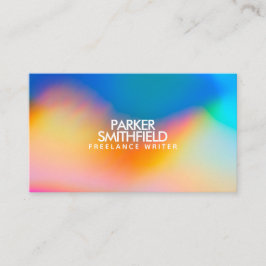 Kleurenrijke verfsplash, aangepast ontwerp visitekaartje