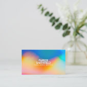 Kleurenrijke verfsplash, aangepast ontwerp visitekaartje (Staand voorkant)