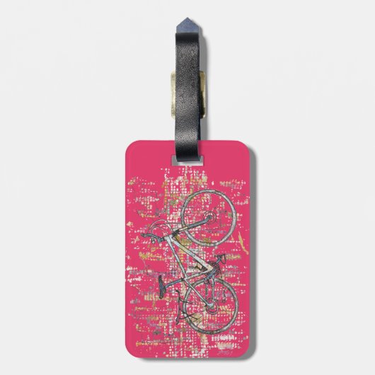 Kleurenrijwieltekening Bagagelabel (Achterkant verticaal)