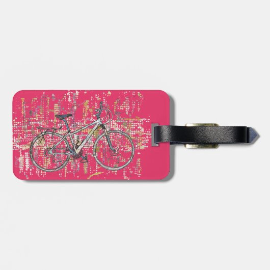 Kleurenrijwieltekening Bagagelabel (Achterkant horizontaal)