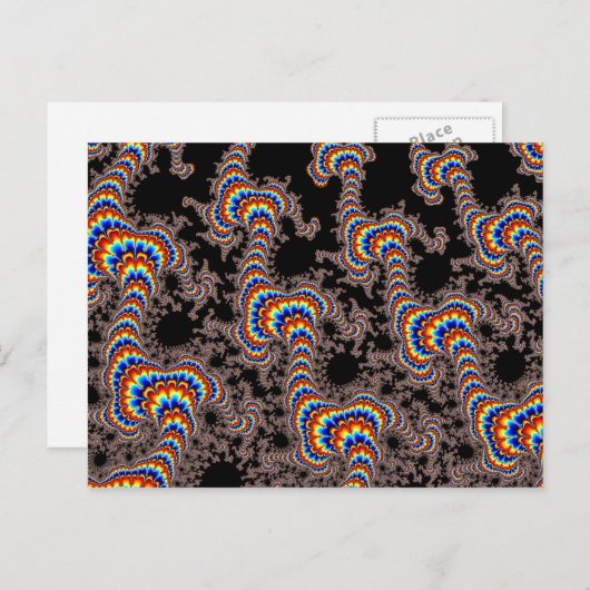 Kleurenrun - Fractal Art Briefkaart (Voorkant / Achterkant)