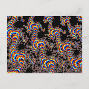 Kleurenrun - Fractal Art Briefkaart