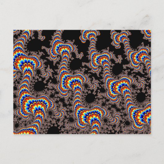 Kleurenrun - Fractal Art Briefkaart (Voorkant)