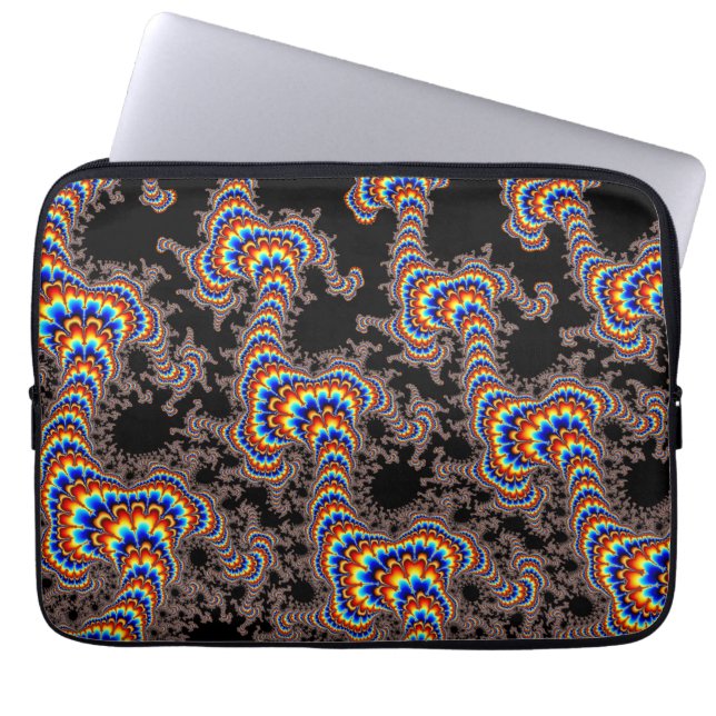 Kleurenrun - Fractal Art Laptop Sleeve (Voorkant)