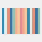 Kleurenschaduwstrepen Inpakpapier Vel (Voorkant)