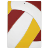 kleurenschema maroon goud volleybalcoach klembord (Achterkant)