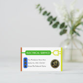 Kleurenschema Stekker Elektriciteit Visitekaartje (Staand voorkant)