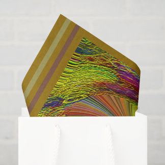 "Kleurenschijf in de war" (25 x 35 cm) Tissuepapie Tissuepapier